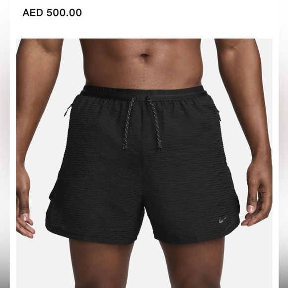 Nike Running Division Men’s Dri-FIT Brief-Lined Black Running Shorts Size Small - Picture 2 of 12